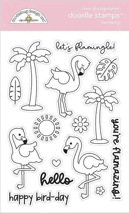 Flamazing Doodle Stamps - Summer Fun - Doodlebug