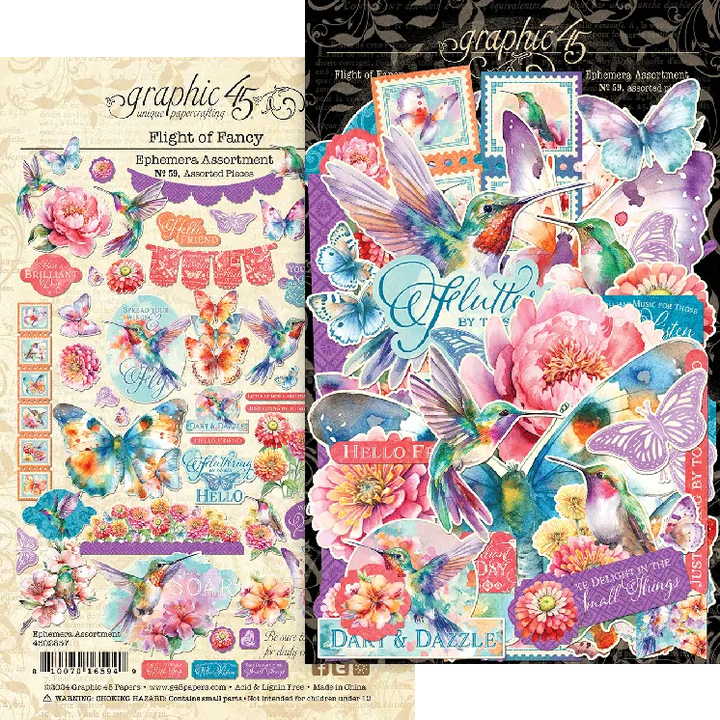 Flight of Fancy Ephemera Set - Graphic 45