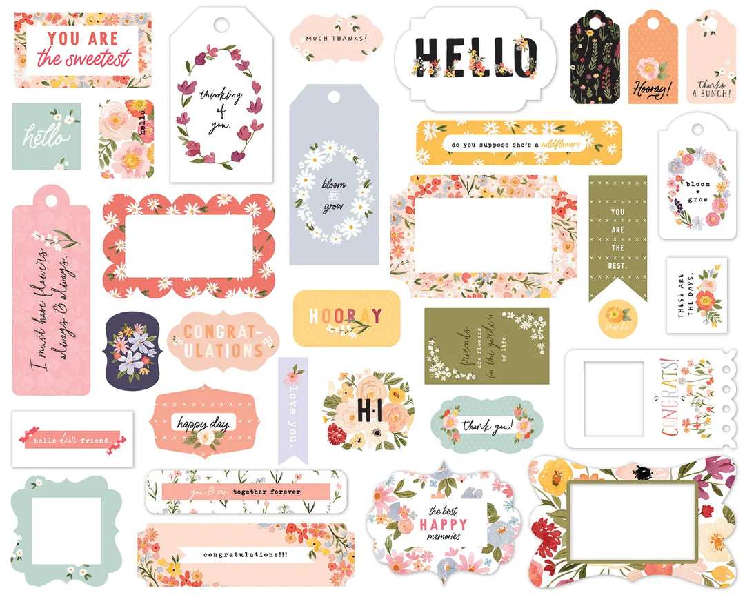Flora No. 5 Frames & Tags - Carta Bella