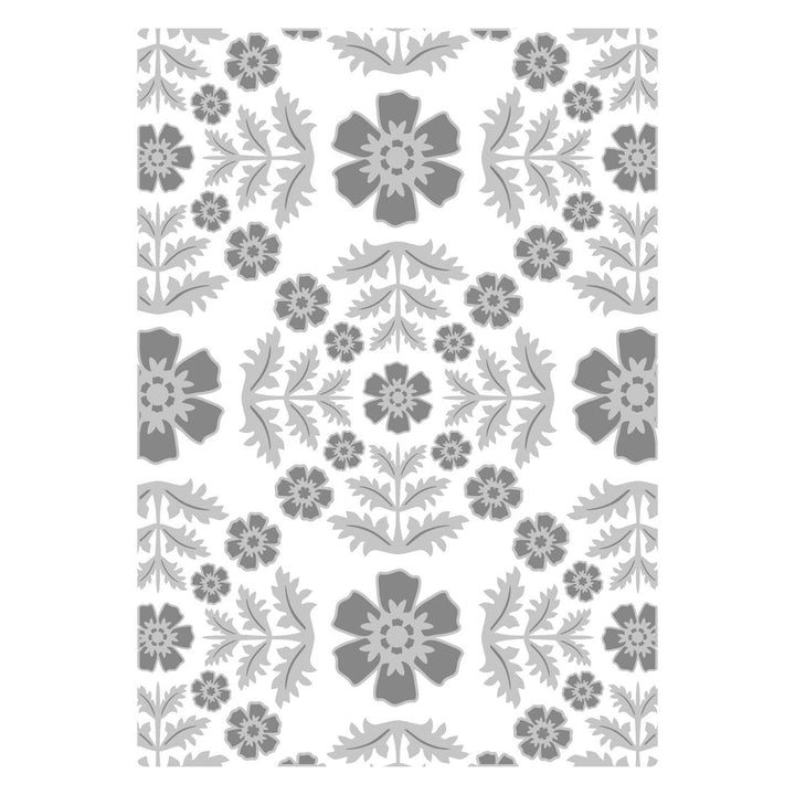 View 3 of Floral Damask Textured Impressions A5 Embossing Folder - Eileen Hull - Sizzix