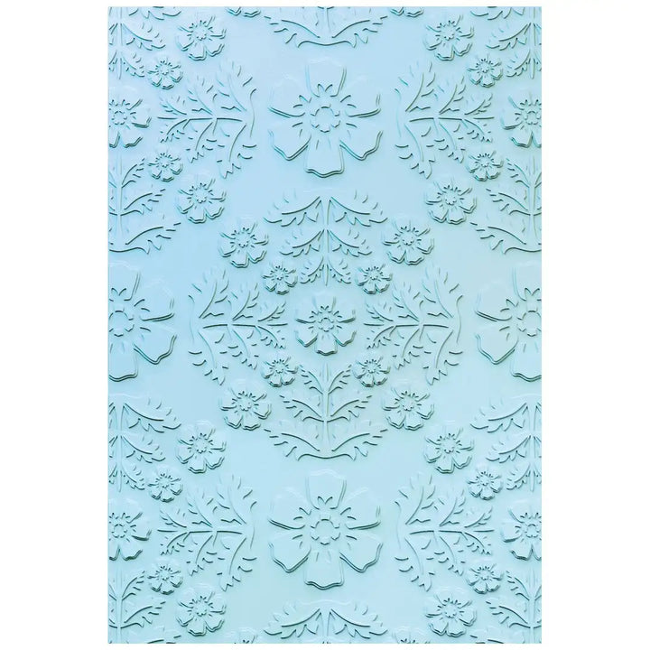 View 4 of Floral Damask Textured Impressions A5 Embossing Folder - Eileen Hull - Sizzix