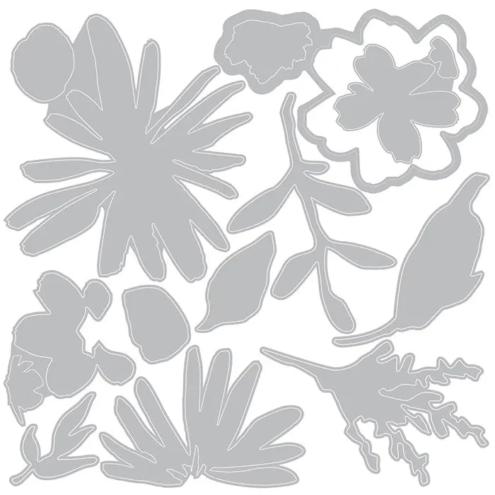 View 5 of Floristry Thinlits Dies w/ 2D Texture Fades Folder - Vault Side-Order - Tim Holtz - Sizzix