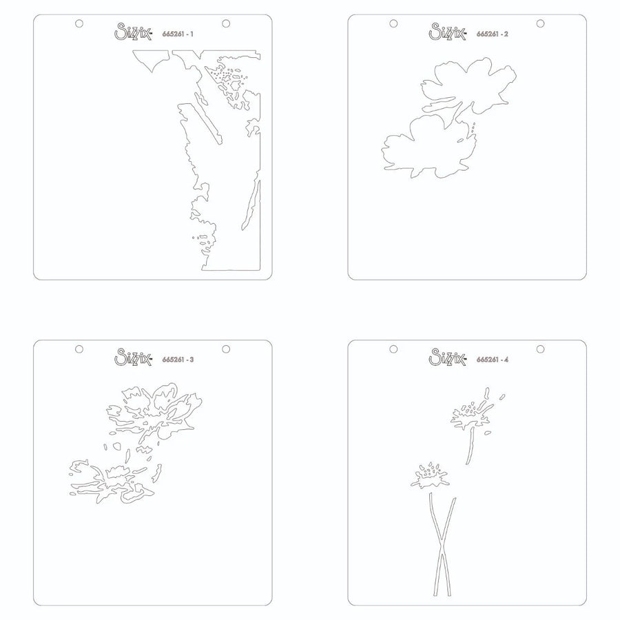 Flower Layered Stencils - Making Tool - Sizzix*