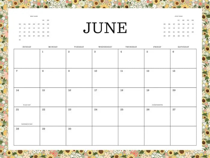 Flower Market 2026 Calendar - Echo Park