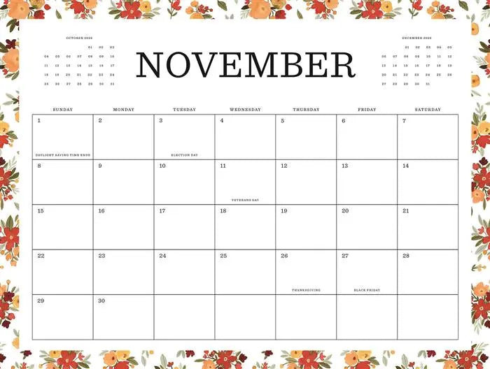 Flower Market 2026 Calendar - Echo Park