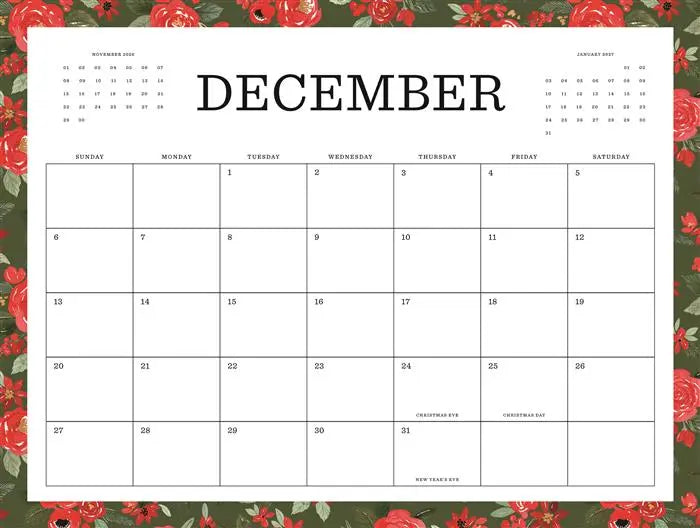 Flower Market 2026 Calendar - Echo Park