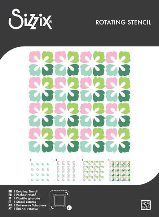 Flower Power Rotating Stencil Set - Sizzix