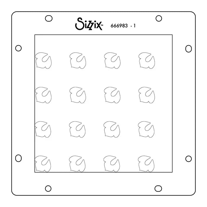 Flower Power Rotating Stencil Set - Sizzix