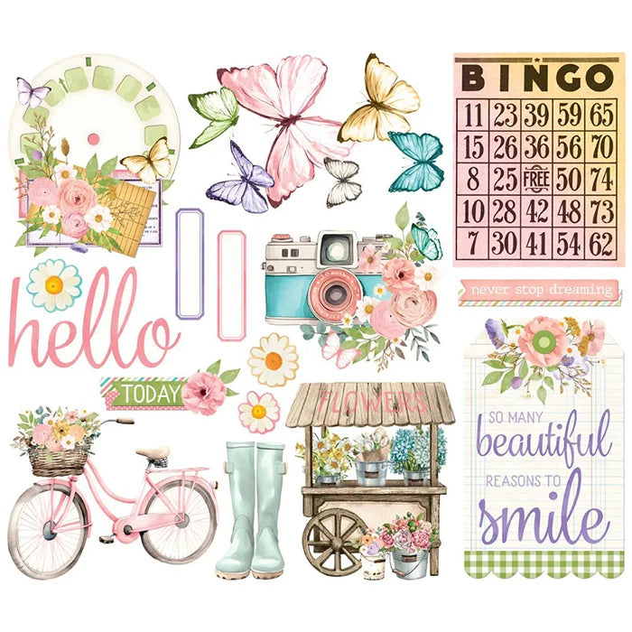 View 2 of Flower Shoppe Big Bits & Pieces - Simple Vintage - Simple Stories
