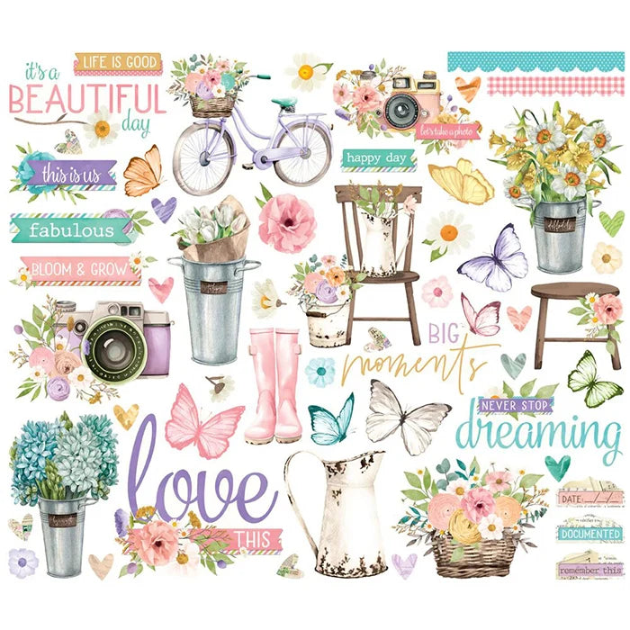 View 2 of Flower Shoppe Bits & Pieces - Simple Vintage - Simple Stories