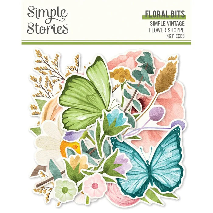 Flower Shoppe Floral Bits & Pieces - Simple Vintage - Simple Stories