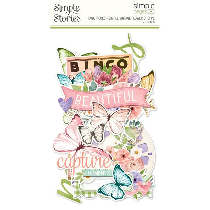 Flower Shoppe Simple Page Pieces - Simple Vintage - Simple Stories