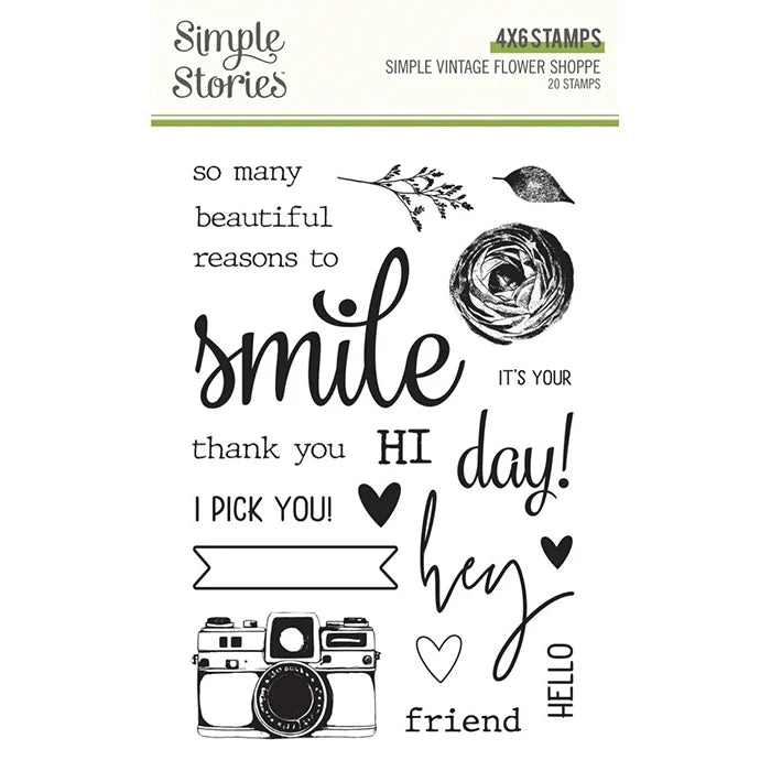 Flower Shoppe Stamps - Simple Vintage - Simple Stories