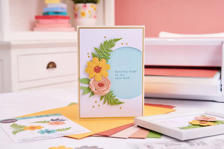 Flowers & Fern Thinlits Die Set - Sizzix