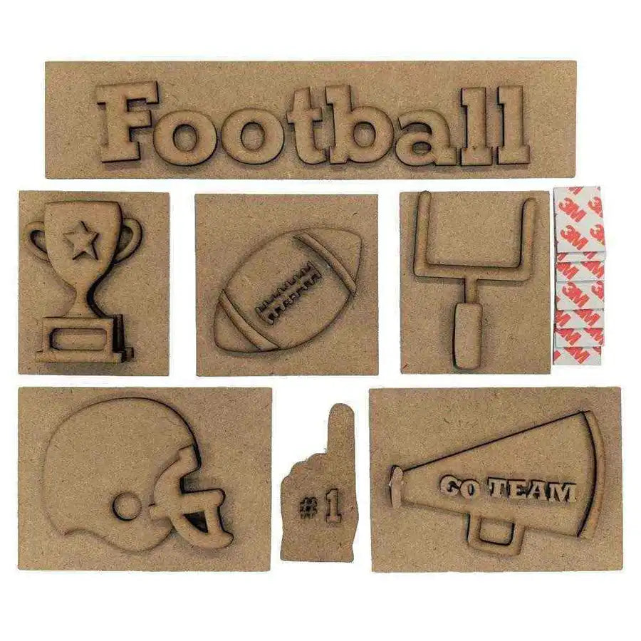 Football Shadow Box Kit - Foundations Decor