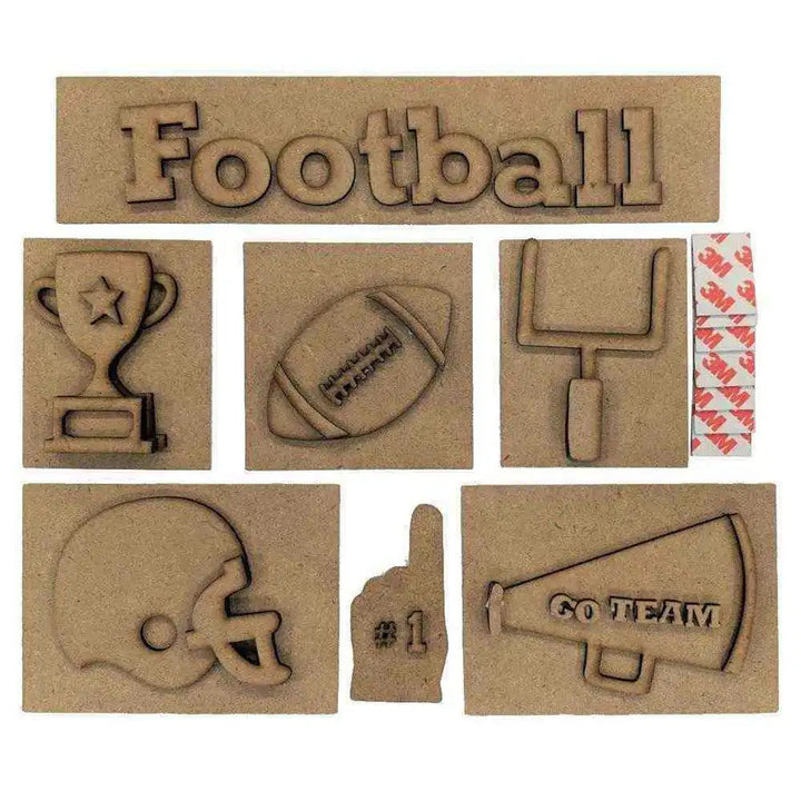 Football Shadow Box Kit - Foundations Decor