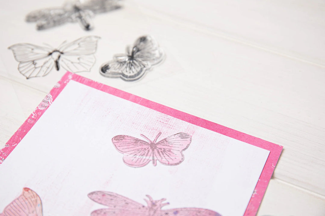 Framelits Die Set 3PK w/3PK Stamps Engraved Wings by 49 and Market - Sizzix