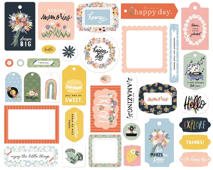 Frames And Tags Ephemera - Here, There, and Everywhere - Carta Bella Paper