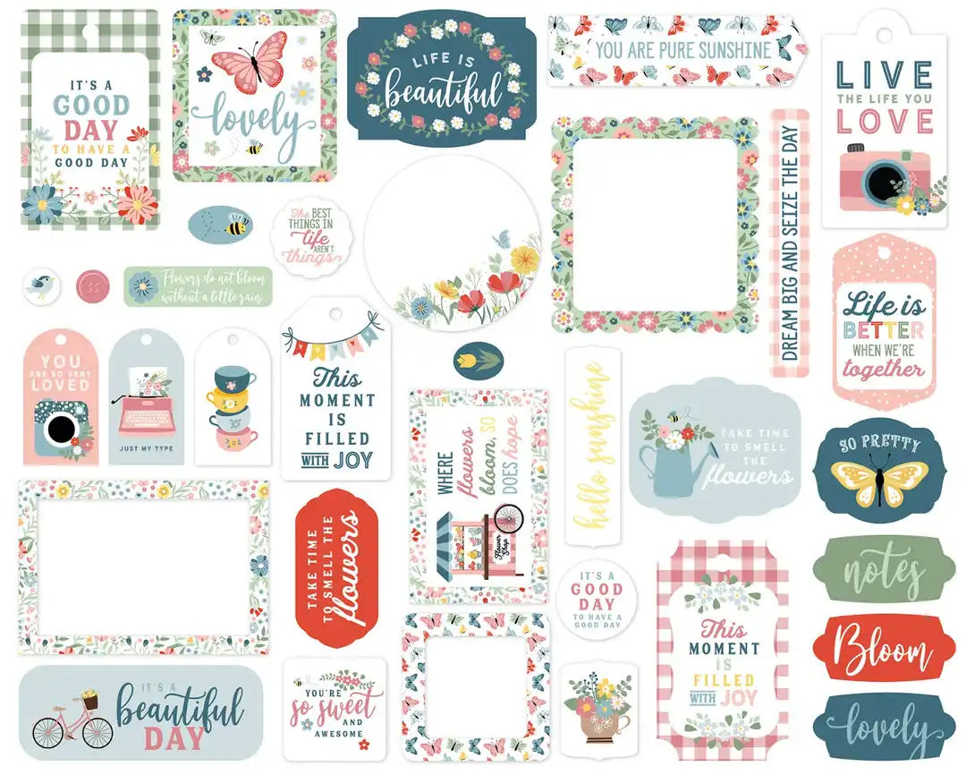 Frames And Tags Ephemera - Lori Whitlock - Life Is Beautiful - Echo Park