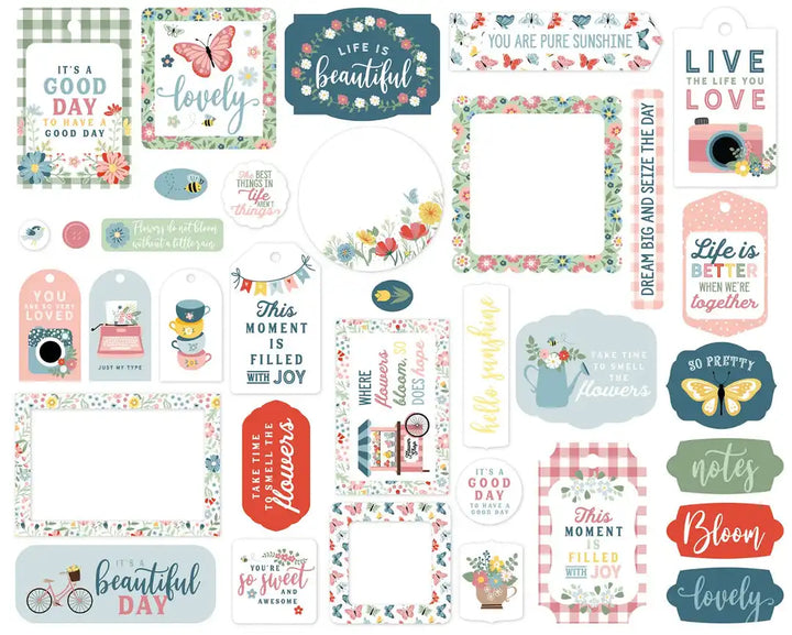 Frames And Tags Ephemera - Lori Whitlock - Life Is Beautiful - Echo Park