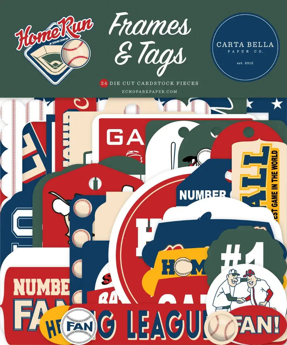 Frames and Tags - Home Run Collection - Echo Park