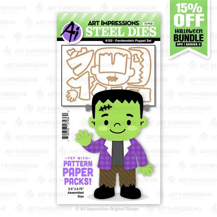Frankenstein Puppet Steel Die Set - Halloween - Art Impressions
