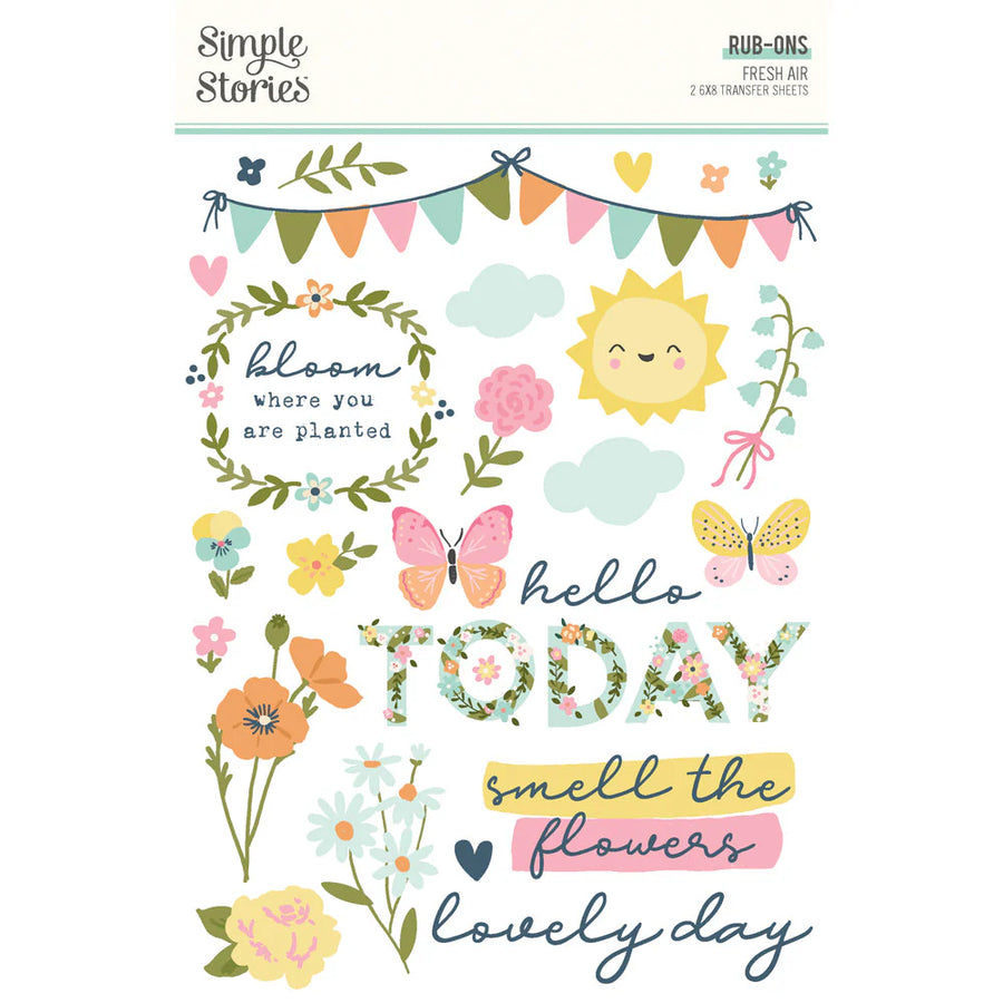Fresh Air Rub Ons - Simple Stories