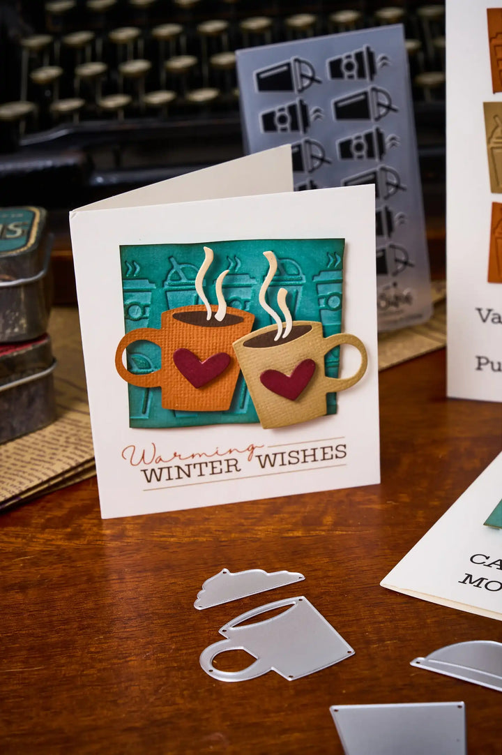 Fresh Brewed Thinlits w/ Folder - Vault: Sidekick Side-Order - Tim Holtz - Sizzix