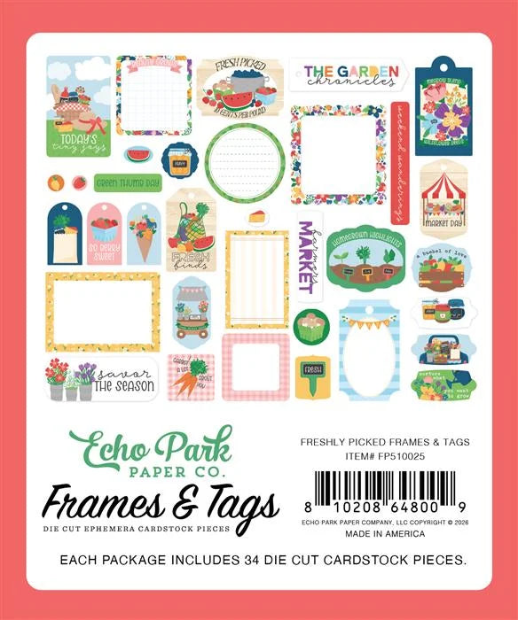 Freshly Picked Frames & Tags - Echo Park
