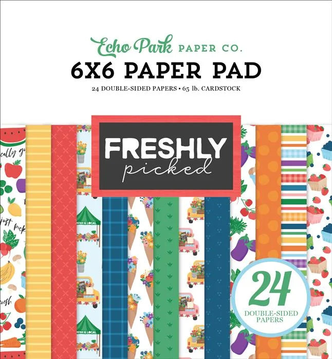Freshly Picked Paper Pad, 6" x 6" - Echo Park