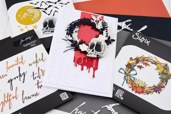 Frights + Bones Thinlits Die Set (10 pack) by Tim Holtz (Vault) - Halloween Collection - Sizzix