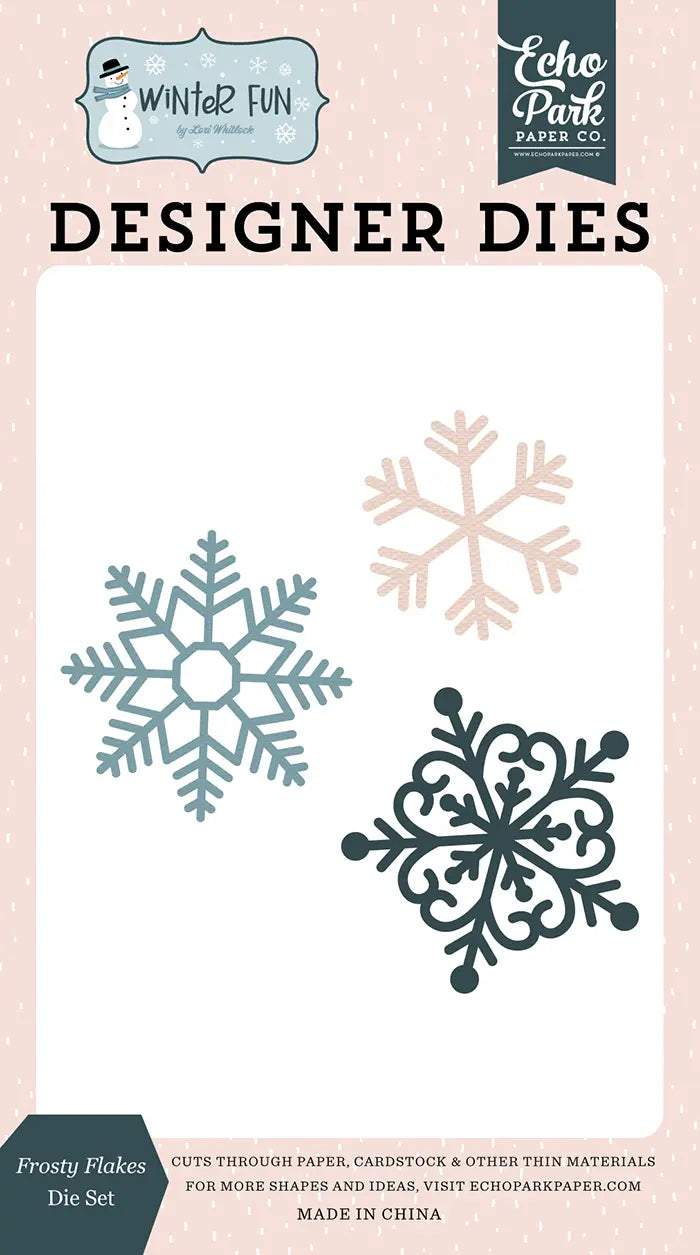 Frosty Flakes Die Set - Winter Fun - Echo Park