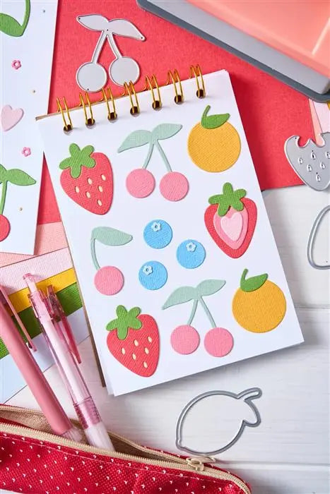 Fruit Doodles Thinlits Die Set Die Set 17PK - Letters by Shells - Shelly Kim - Sizzix