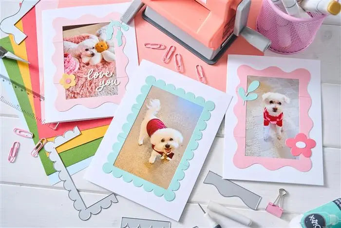Sizzix Fun Borders Thinlits Die Set 9PK - Letters by Shells - Shelly Kim