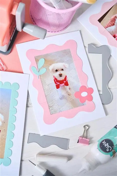 Sizzix Fun Borders Thinlits Die Set 9PK - Letters by Shells - Shelly Kim