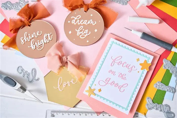 Fun Borders Thinlits Die Set Die Set 9PK - Letters by Shells - Shelly Kim - Sizzix