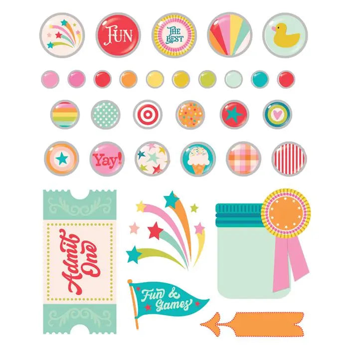 Fun Times Decorative Brads - Simple Stories