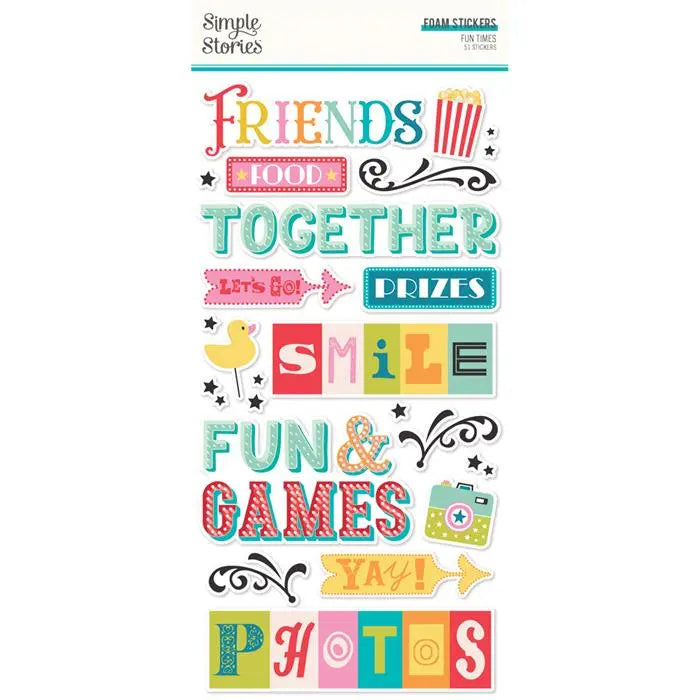Fun Times Foam Stickers - Simple Stories
