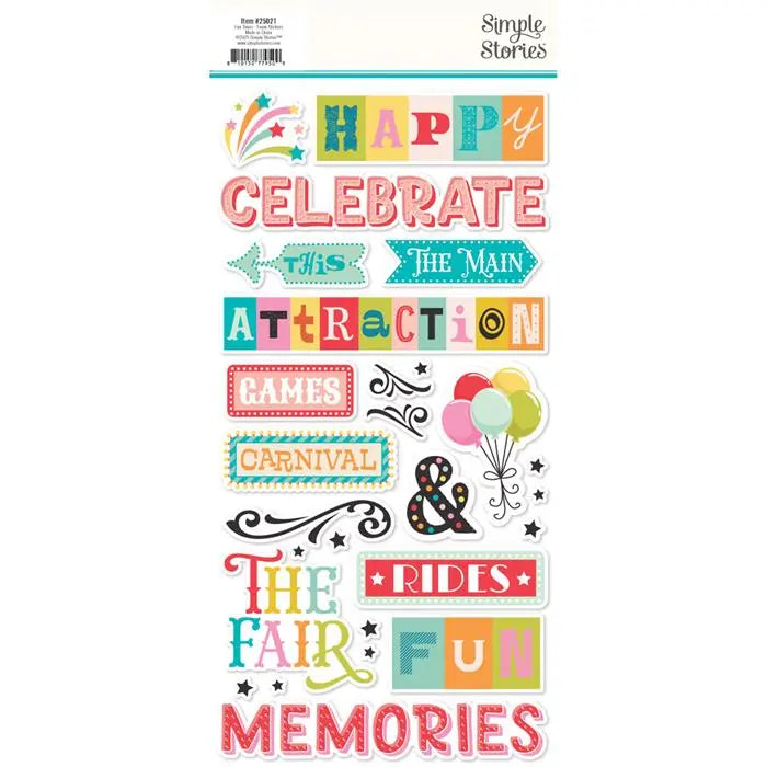 Fun Times Foam Stickers - Simple Stories