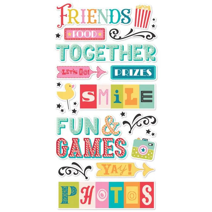 Fun Times Foam Stickers - Simple Stories