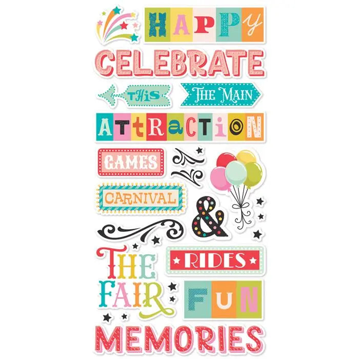 Fun Times Foam Stickers - Simple Stories