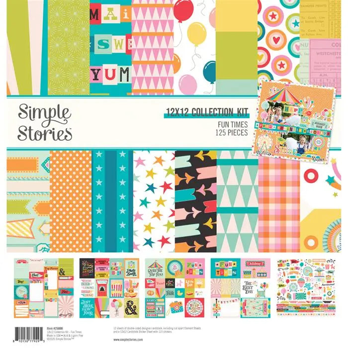 Fun Times Scrapbook Collection Kit, 12" x 12" - Simple Stories