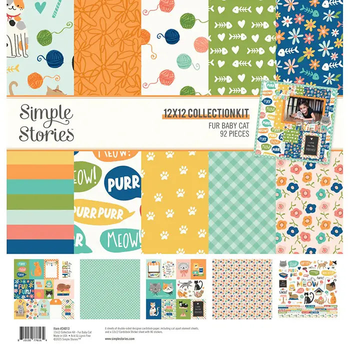 Fur Baby Cat 12" x 12" Collection Kit - Simple Stories
