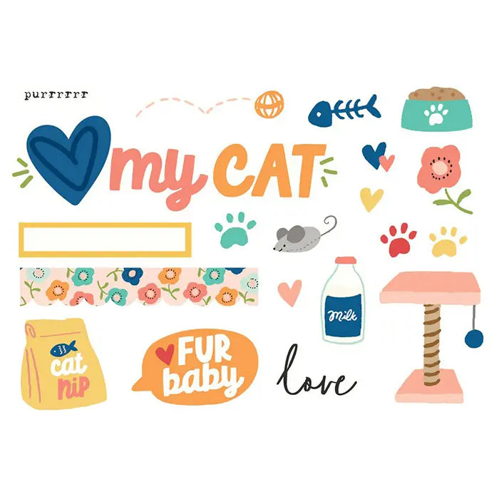 View 2 of Fur Baby Cat Simple Page Pieces - Simple Stories