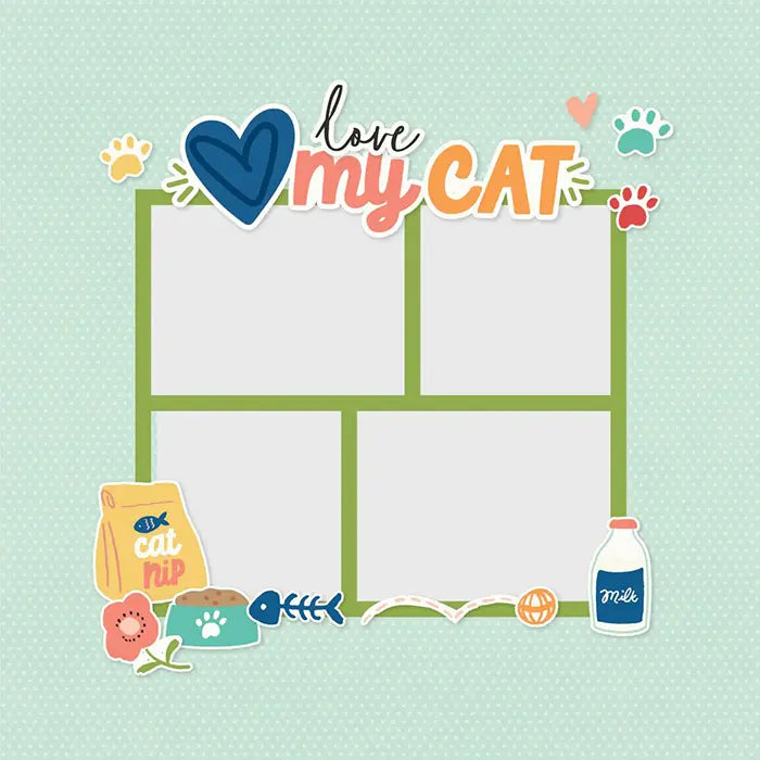 View 3 of Fur Baby Cat Simple Page Pieces - Simple Stories