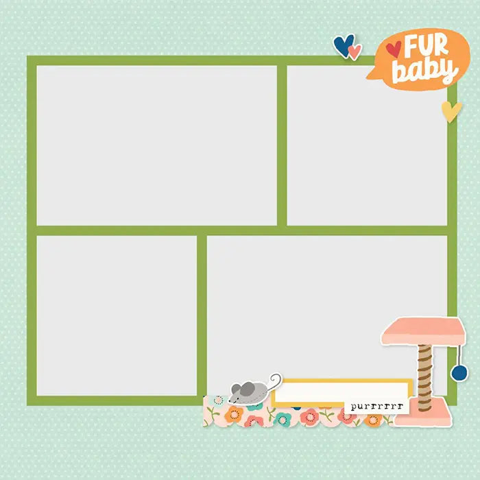 View 4 of Fur Baby Cat Simple Page Pieces - Simple Stories