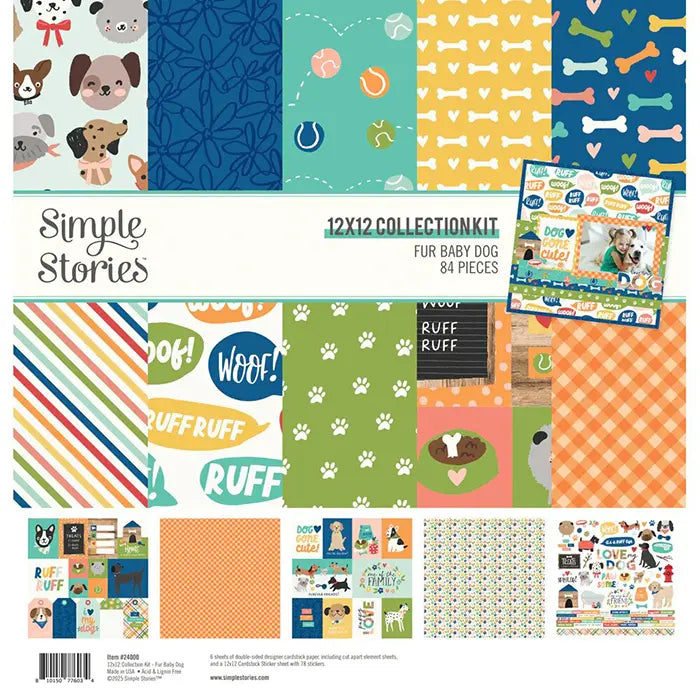 Fur Baby Dog 12" x 12" Collection Kit - Simple Stories