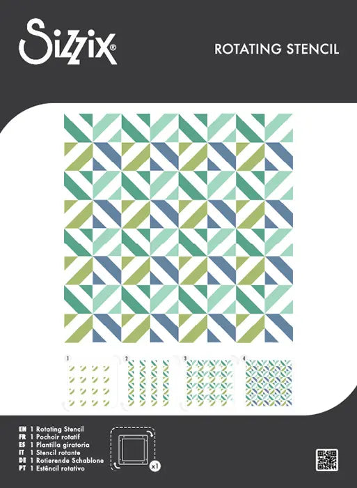 Geo Blocks Rotating Stencil Set - Sizzix