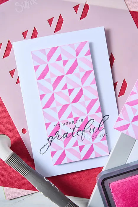 Geo Blocks Rotating Stencil Set - Sizzix