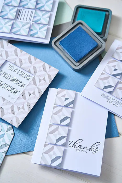 Geo Blocks Rotating Stencil Set - Sizzix